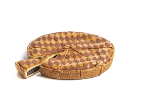 Tarta de chocolate precortada